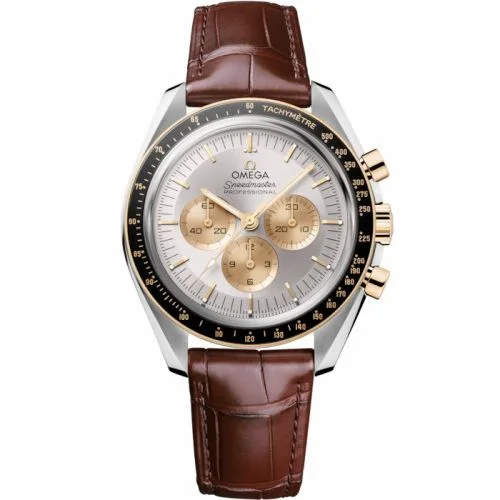 Omega Speedmaster Professional Moonwatch 3861 Stainless Steel - Moonshine Gold / Silver / Alligator 310.23.42.50.02.001 (31023425002001)